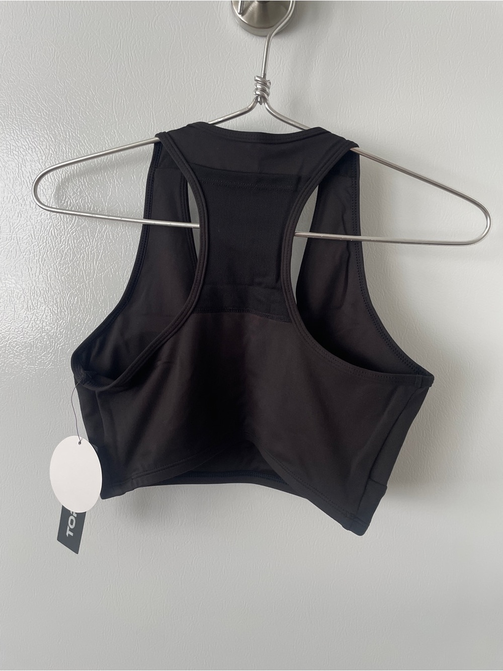 2 Black Racerback Sports Bra - Picture 3 of 7